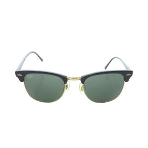 Ray-Ban CLUBMASTER サングラス 5121 145 黒 ブラック ゴールド色 グリーンレンズ RB3016