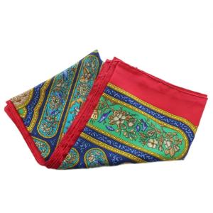HERMES QALAMDAN カレ90 スカーフ シルク