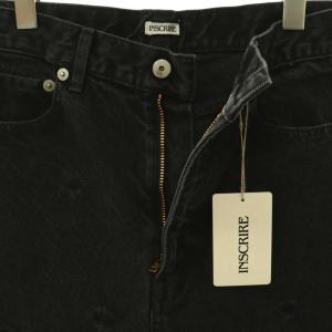 INSCRIRE 26SS Dot Hole Denim Shorts ダメージ加工 31
