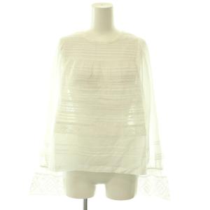 26SS スピックアンドスパン 別注 Pintuck & Lace Blouse シャツ プルオーバー