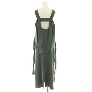 ENFOLD 24SS FLARE SLIT JUMPER-SKIRT ジャンパースカート ワンピース 38 グレー