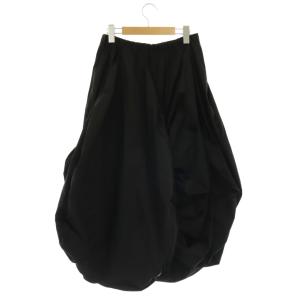 ENFOLD GATHER O SKIRT スカート フレア ロング 38 ブラック /CX OS