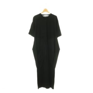 24AW SQUARE DRAPE DRESS ワンピース 38 ブラック