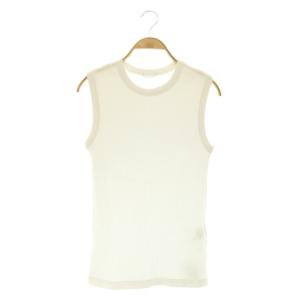 25SS dignity sleeveless プルオーバー ノースリーブカットソー リブ ホワイト /MY