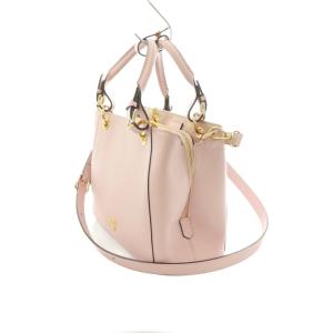 Samantha Thavasa 2WAY ハンドバッグ ショルダーバッグ レザー ピンク /MI OS