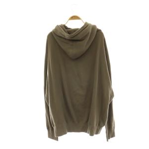 Deuxieme Classe jersey ジップアップパーカー 長袖 コットン 茶 ブラウン /SY OS
