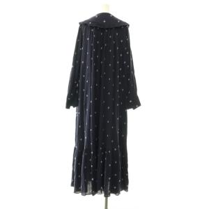 NE QUITTEZ PAS! Cotton Gauze Full Embroidery Frill Collar Dress ワンピース