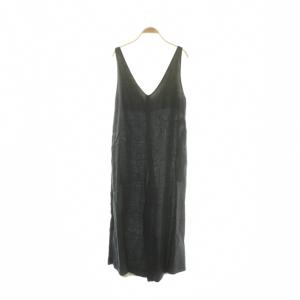 Color Linen Conbinaison サロペットパンツ オールインワン リネン F 濃紺 MY20SS-OP060