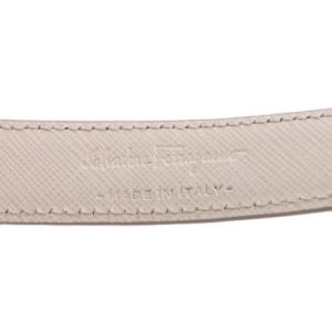 Salvatore Ferragamo ベルト ヴァラ リボンモチーフ レザー ピンク CI-23 /YO34 OH
