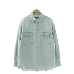 LE DENIM 25SS ウエスタンシャツ チュニック丈 ライトブルー 25050912715010