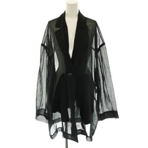 26SS SHERR BIG JACKET 38 ブラック 300JS730-1861