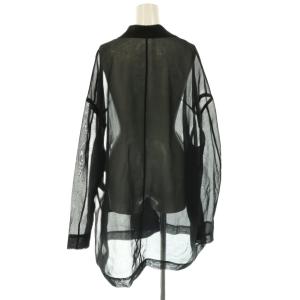 ENFOLD 26SS SHERR BIG JACKET 38 ブラック 300JS730-1861