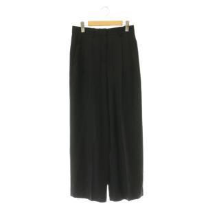 24AW sleek flannel dbl pleat pant n パンツ ワイド タック ウール