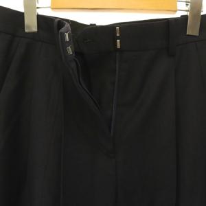 Theory 24AW sleek flannel dbl pleat pant n パンツ ワイド タック ウール