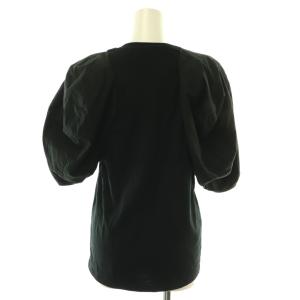 ENFOLD パフスリーブTシャツ カットソー 半袖 38 黒 ブラック /HS OS SH