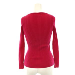 courreges ロゴ リブニット セーター S マゼンタピンク /ES OS