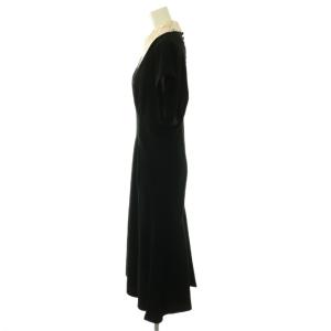 Mame Kurogouchi MM18SS-DR003 Silk Lace Collar A-Line Dress ワンピース