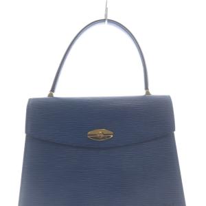 LOUIS VUITTON エピ マルゼルブ ハンドバッグ ブルー M52375