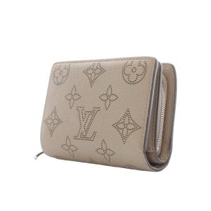 LOUIS VUITTON ポルトフォイユ クレア マヒナ ガレ 二つ折り財布 ベージュ モノグラム柄 M80817