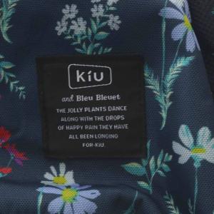 KiU Bleu Bleuet バッグ リュックサック バックパック フラワーモチーフ 撥水 グリーン /YO24