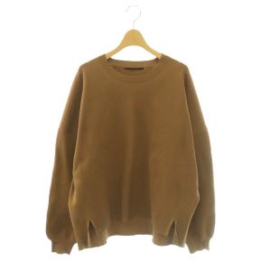 アパルトモン ワイドニットプルオーバー セーター 長袖 茶 /MI OS