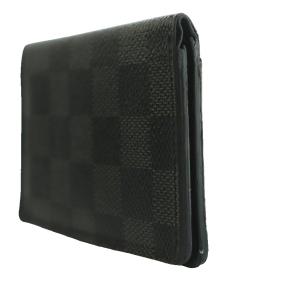 LOUIS VUITTON ダミエ グラフィットキャンバス オーガナイザー ドゥ ポッシュ カードケース 名刺入れ 黒 ブラック グレー