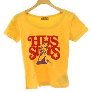 ヒス スター HYS STARS コンパクトTシャツ カットソー 半袖 F 黄色 イエロー 赤 レッド