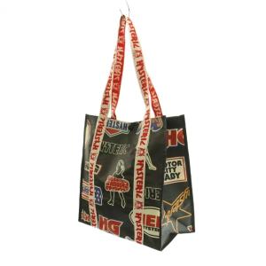 HYSTERIC GLAMOUR ROCK CITY柄 トートバッグ 黒 マルチカラー /MI OS
