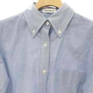 MADISONBLUE MADISON ロングスリーブシャツ ボタンダウン コットン M 青 ブルー MB999-5010 /CX