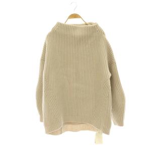 VOLUME SLEEVE KNIT ニット セーター プルオーバー カシミヤ混 ベージュ /CX OS