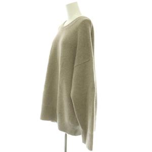 EVERYDAY I LIKE Cashmere Oversized プルオーバー ニット セーター 長袖 カシミヤ F モカ 20080500824030
