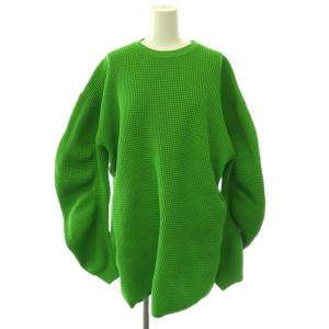 CIRCLE SILHOUETTE KNIT チュニック ニット F グリーン /ES OS
