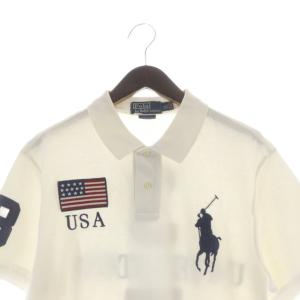 Polo by Ralph Lauren ロゴ刺繍 ポロシャツ 半袖 LL 白 ホワイト /SR
