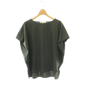 vingt-trois 25SS スムースデザインフレンチスリーブTシャツ カットソー 38 チャコールグレー