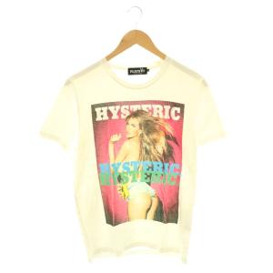 ×PLAY BOY Printed T-shirts Tシャツ プリント クルーネック 半袖 S 白 ホワイト