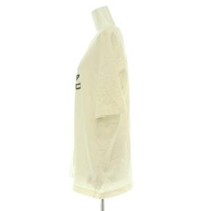 Deuxieme Classe Tシャツ カットソー F 白 ホワイト ロゴ プリント クルーネック 半袖 /BB