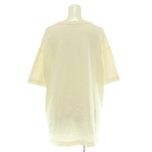 Deuxieme Classe Tシャツ カットソー F 白 ホワイト ロゴ プリント クルーネック 半袖 /BB