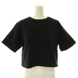Cropped Tシャツ カットソー 半袖 ブラック /DO OS
