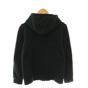 BURBERRY BLACK LABEL ジップパーカー フード裏ボア 3 ブラック /HK OS