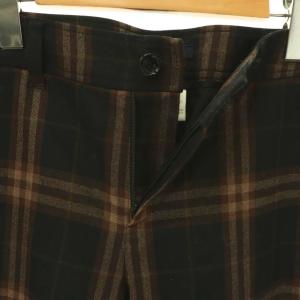 BURBERRY LONDON チェックハーフパンツ ウール 44 ブラック ブラウン /HK OS