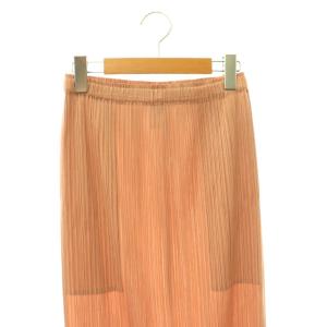 PLEATS PLEASE ISSEY MIYAKE イッセイミヤケ プリーツストレートスカート 3 ピンク PP33JG144