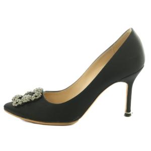 MANOLO BLAHNIK HANGISI パンプス 36.5 ブラック