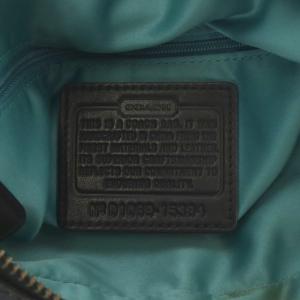 COACH ハンドバッグ ショルダーバッグ 2way クロコ型押し レザー ブラック 15384 /YO27