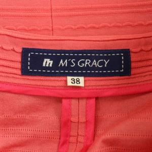 M'S GRACY ジップワンピース ミニ 半袖 ストレッチ 38 ピンク /MY OS