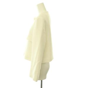 ANAYI 24SS コットンプリペラポケットジャケット ノーカラー 金ボタン 38 白 /CX OS