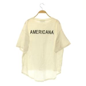 AMERICANA ロゴ Tシャツ 半袖 プリント ホワイト /MY OS