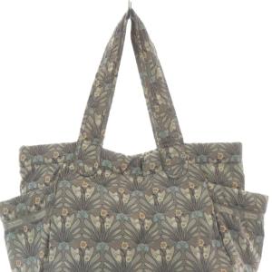 LesportSAC 花柄 トートバッグ ハンドバッグ グレー /SR