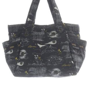 LesportSAC ササキハルキ イクラデザイン トートバッグ ハンドバッグ 黒 ブラック /SR