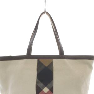 BLUE LABEL CRESTBRIDGE トートバッグ チェック ハンドバッグ 白 ホワイト /SR
