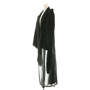 Yohji Yamamoto 25SS BALLOON SLEEVE WRAP JACKET 2 ブラック